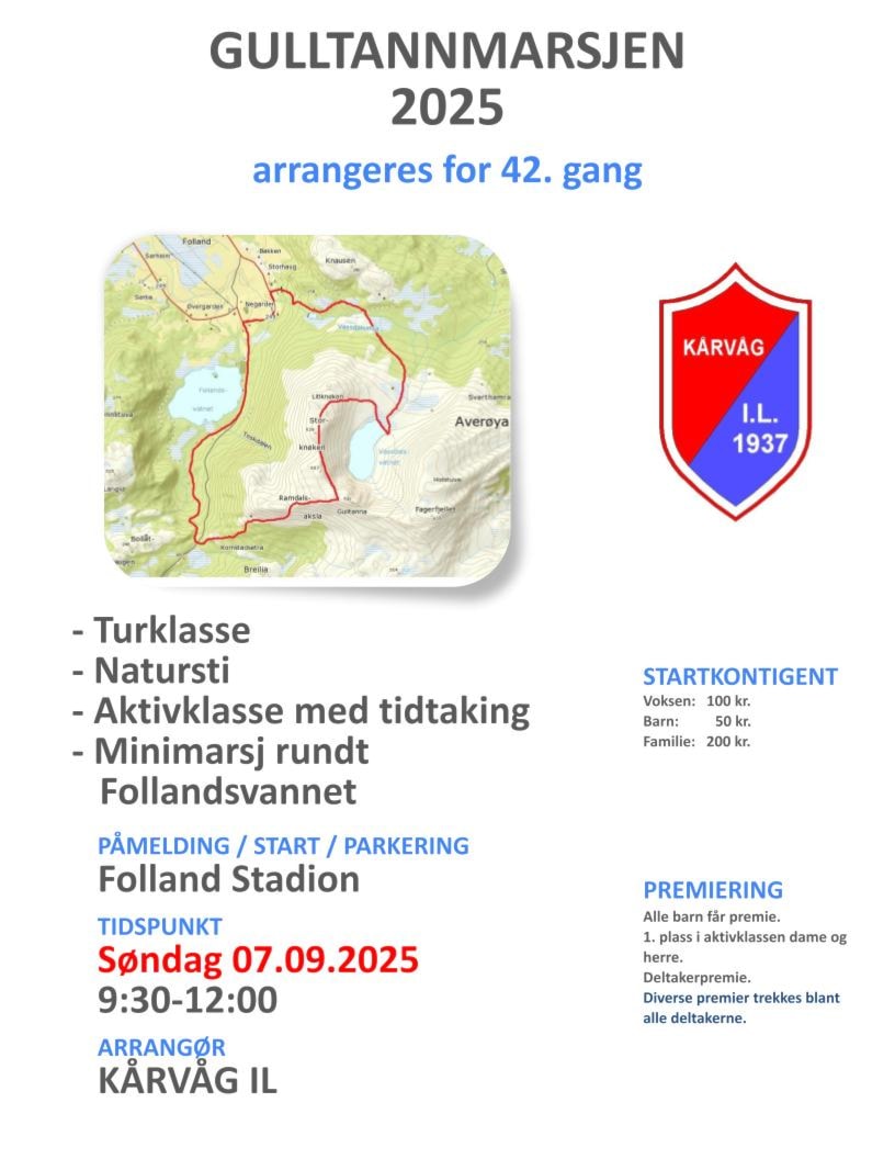 Gulltannmarsjen 2025